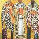 Die heiligen drei Hierarchen, Basileios der Große, Grigorios der Theologe, Johannes Chrysostomos