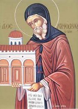 Martyrer Sabbinos, seliger Christodoulos von Patmos