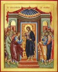 Die Berührung des heiligen Apostels Thomas, Martyrerpriester Pafnoutios