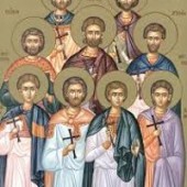 Die neun Martyrer in Kyzikos, seliger Memnon