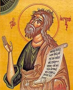 Prophet Jeremiah, selige Isidora
