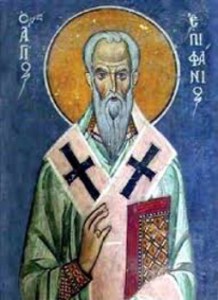 Epiphanios von Konstantia auf Zypern, Germanos von Konstantinopel