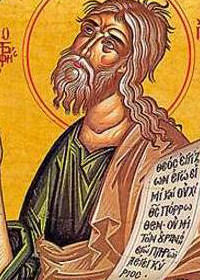Prophet Jeremiah, selige Isidora
