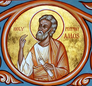 Prophet Amos, Apostel Achaikos & Stephanas, seliger Hieronymos, Augustin von Hippo