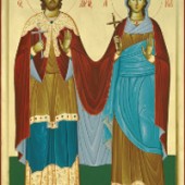 Martyrer Alexandros & Antonina, selige Theophanis & Pansémni