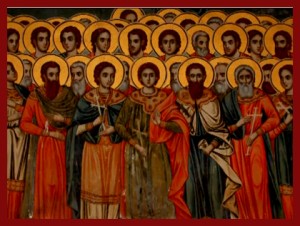 Die in Nikopolis von Armenien getöteten 45 Martyrer, Grigorios Bischof von Assos