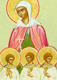 Apostel Thaddäus, Martyrerin Vassa und ihre Kinder