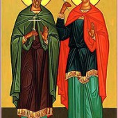 Martyrer Floros und Lavros, Übertragung der Reliquien des seligen Arsenios von Paros