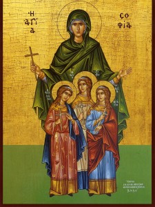 Martyrerinnen Pistis, Elpida, Agapi und ihre Mutter Sofia