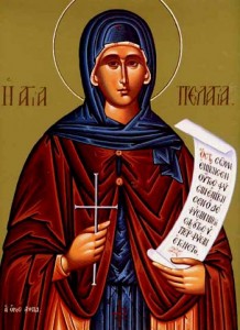 Selige Pelagia und Taϊsia, Martyrerjungfrau Pelagia