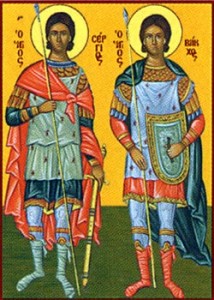 Großmartyrer Sergios und Bakchos, Martyrerpriester Polychronios, Johannes der Eremit