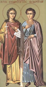 Martyrer Evlambios und Evlambia, Theophilos der Bekenner