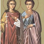 Martyrer Evlambios und Evlambia, Theophilos der Bekenner