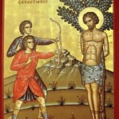 Martyrer Sebastianos und seine Gefolgschaft, seliger Michail