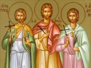 Martyrer Thyrsos, Apollonios, Arrianos und die anderen Martyrer