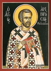 Ambrosios, Bischof von Mailand, Martyrer Athinódoros