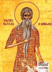 Die seligen Pavlos von Theben und Johannes, der Kalyvit