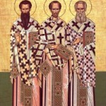 Die heiligen drei Hierarchen, Basileios der Große, Grigorios der Theologe, Johannes Chrysostomos