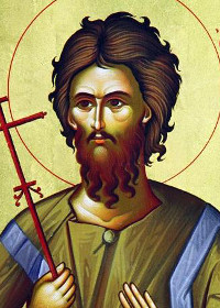 Seliger Alexios, der Mensch Gottes, seliger Theostíriktos der Bekenner