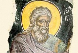 Prophet Ezekiel, MartyrerpriesterPhokás, selige Pelagia auf Tinos