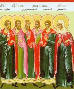 Apostel Matthias, Die 10 Martyrer am Chalki Tor