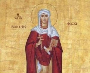 Apostelgleiche Thekla, Siluan der Athonit, Auffindung der Ikone der Panagia Myrtidiotissa