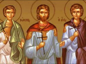 Martyrer Trophimos, Sabbatios, Dorimedon