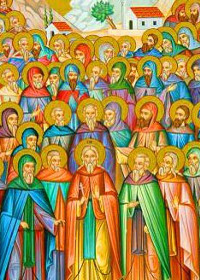 Die 33 Martyrer in Melitini, seliger Lazaros auf dem Berg Galisio