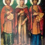 Die Uneigennützigen Kosmas und Damianos & ihre Mutter Theodoti, David von Euboia