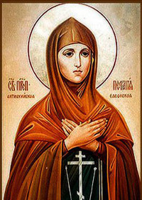 Selige Pelagia und Taϊsia, Martyrerjungfrau Pelagia