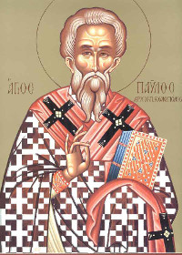 7. Lukassonntag (Iaeiros), Pavlos Erzbischof von Konstantinopel der Bekenner